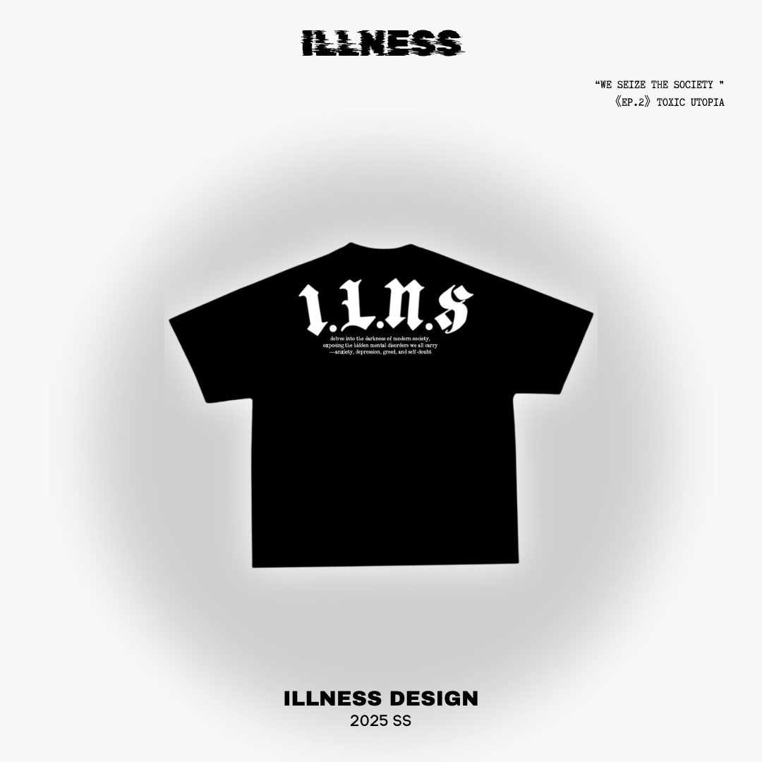 “I.L.N.S” 25ss logo Tee [BLACK]