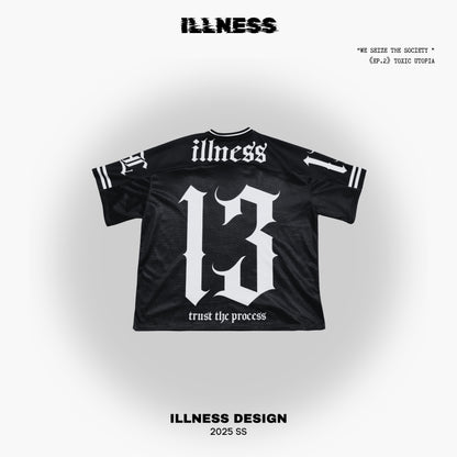 ILLNESS CLASSIC JERSEY BLACK / 經典款橄欖球衣黑