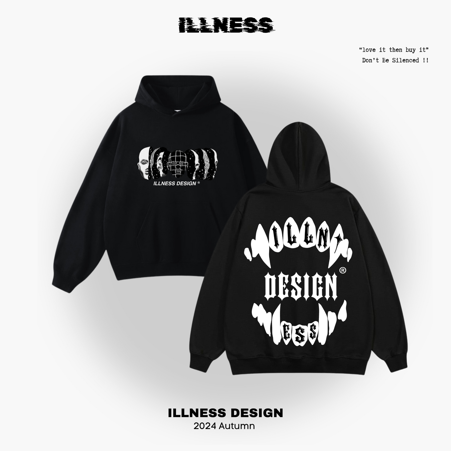 LUCID FANG BLACK HOODIE