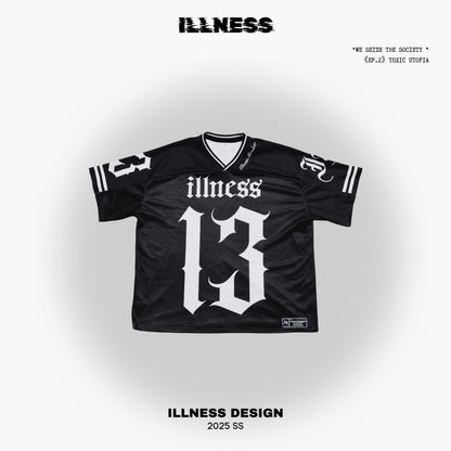 ILLNESS CLASSIC JERSEY BLACK / 經典款橄欖球衣黑