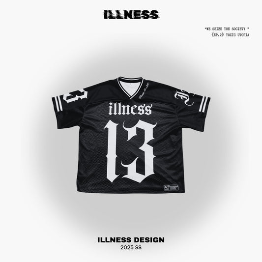 ILLNESS CLASSIC JERSEY BLACK / 經典款橄欖球衣黑